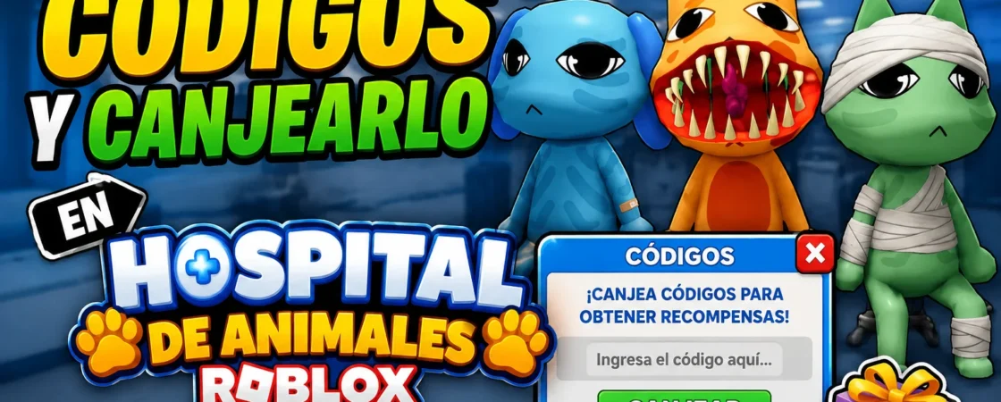 Cómo conseguir Códigos y canjearlo en Hospital de Animales Roblox