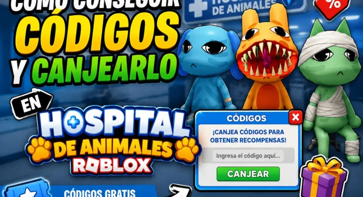 Cómo conseguir Códigos y canjearlo en Hospital de Animales Roblox